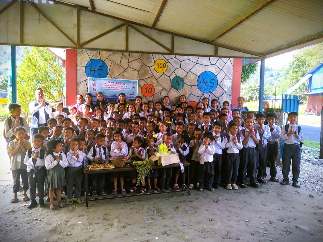 Students at Shree Janakalyan Boarding School